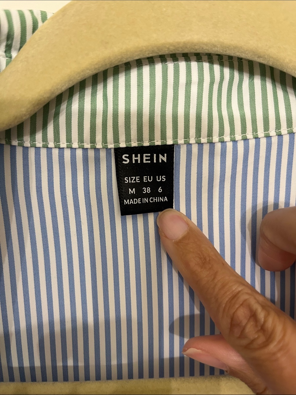 NWOT Multi-Color Striped Button-Down Shirt - Picture 4 of 5